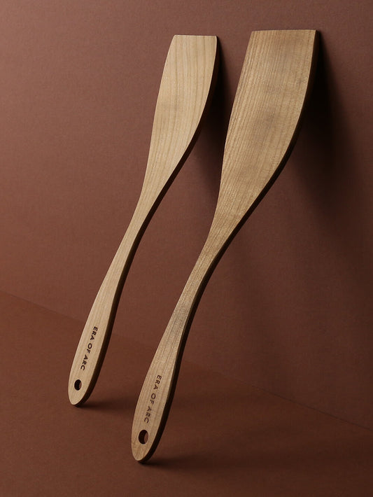 Pfannenwender-Set aus europäischem Kirschholz